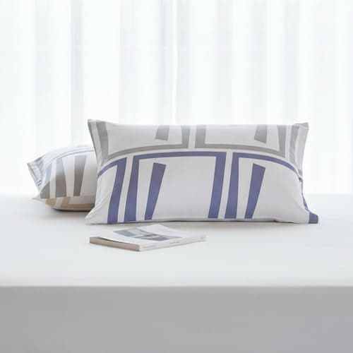 HOMEMONDE 210 TC Cotton Pillow Cover – Spheres of Serenity Design - 17x27 Inches Pillow Case, Soft, Breathable, Perfect for Home, Sofa, Bedroom - (Pack of 2)
