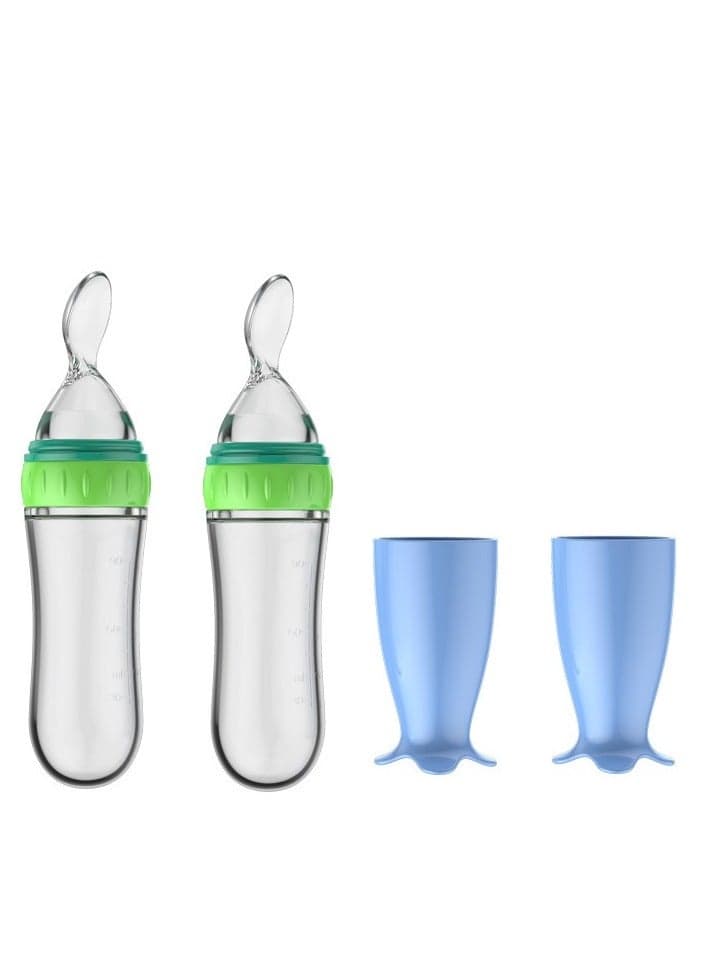 Baby Spoons 2Pcs, DDMA Baby Food Dispensing Spoon,Baby Food Feeder,Baby Food Dispensing Spoon for Infant Dispensing and Feeding