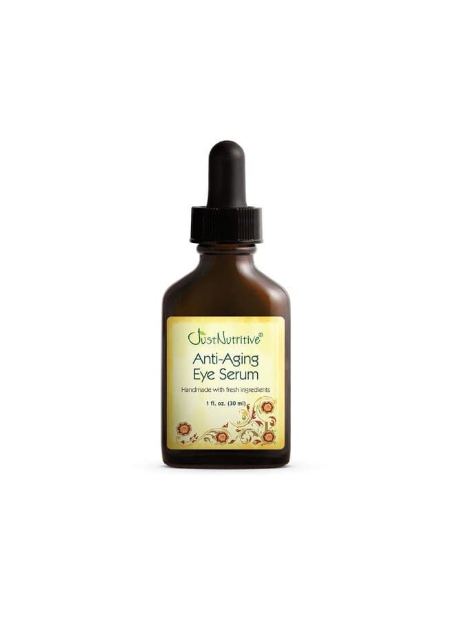 Anti Aging Eye Serum | Hydrating Eye Serum for Younger Complexion | Rapid Wrinkle Repair | Natural and Effective Eye Care | Just Nutritive | 1 Oz
