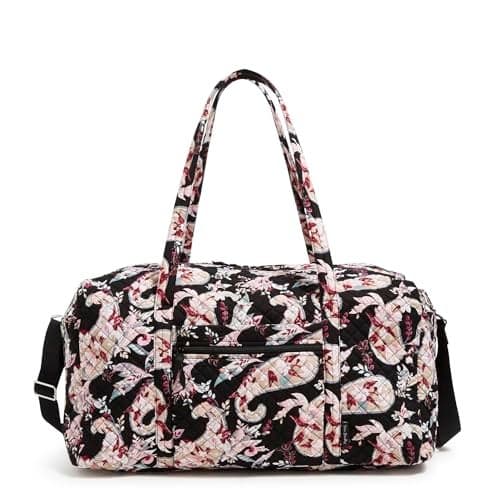 Vera Bradley Women's Cotton Large Travel Duffel Bag, Botanical Paisley, One Size