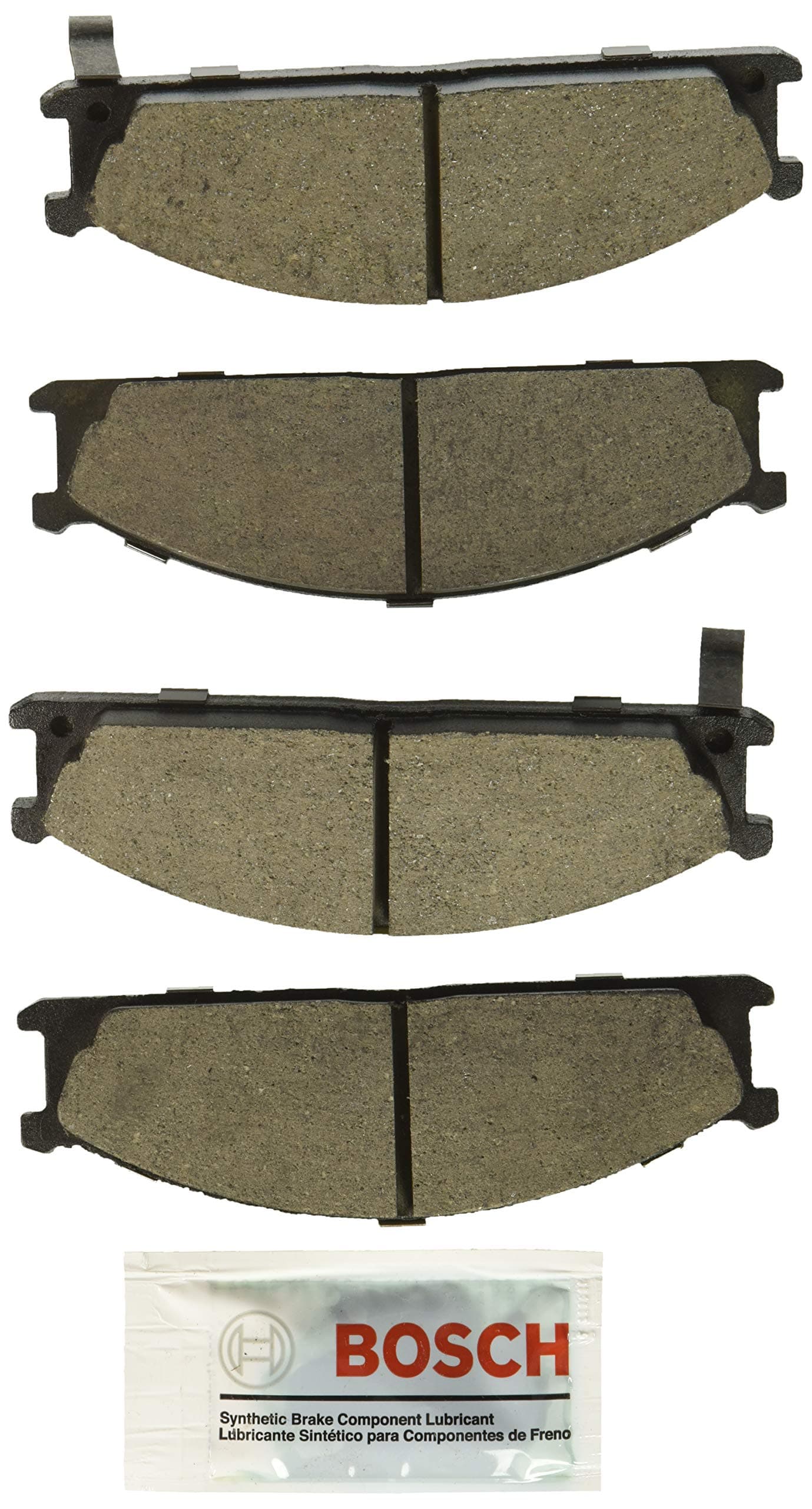 BOSCH BC333 QuietCast Premium Ceramic Disc Brake Pad Set Compatible with Select Nissan D21 Frontier Pathfinder Pickup Van Subaru SVX FRONT