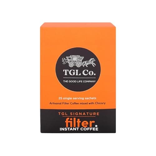 TGL Co. Signature Instant Filter Coffee Sachet (25 Sachets - Trial Pack) Premium Instant Coffee Sachets | Blend of Coffee Beans & Chicory | No Artificial Flavor | Travel Friendly Pack