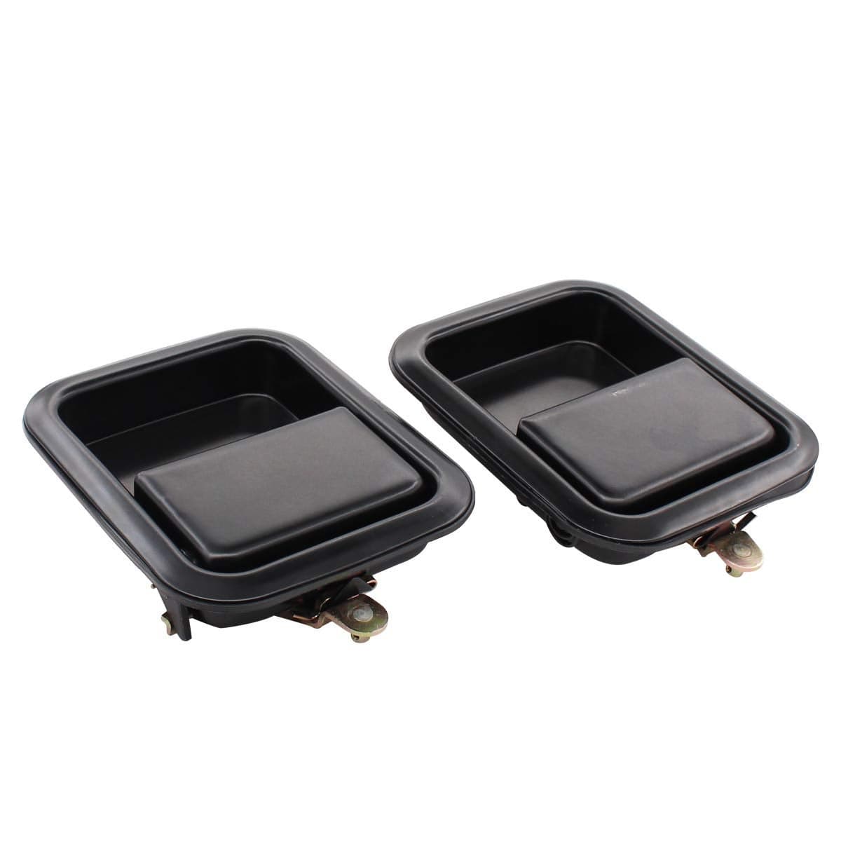 NewYall Pair Black Front Exterior Door Handles for Jeep CJ7 19811986 CJ5 19811983 TJ 19972006 Wrangler 19872006 Outer Left Driver and Right Passenger Side 55176382AE 55176383AE CH1310131 CH1311131
