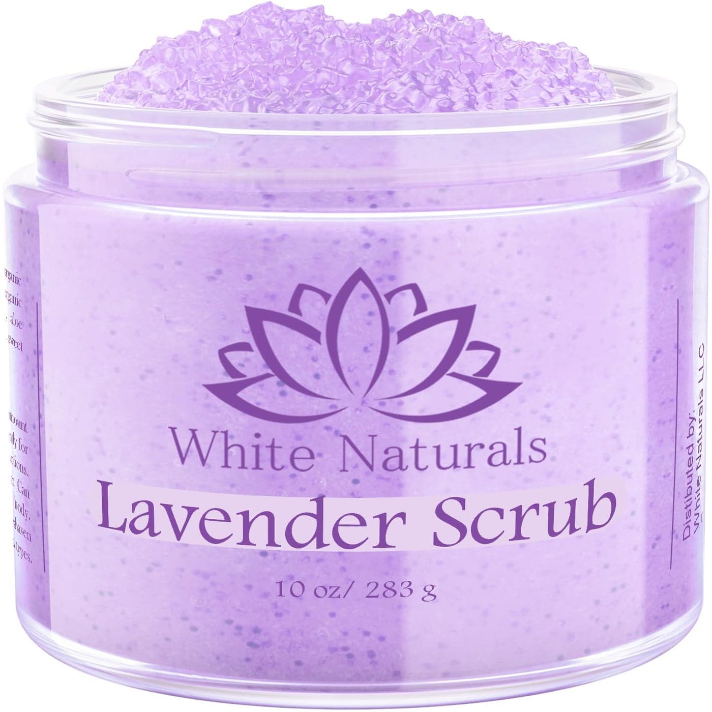 Lavender Oil Body Scrub Organic Exfoliator for Soft Skin Pure Exfoliate Deep Cleanse Natural Women Exfoliating Dead Sea Salt Face Scrub Moisturizing Skin Acne Cellulite Scars LARGE 12oz Jar