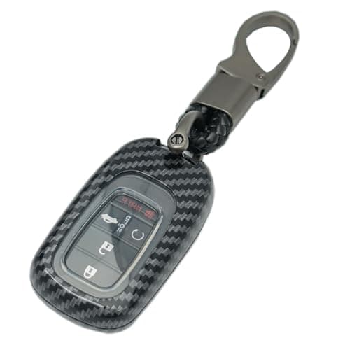 for Honda Key Fob Cover Soft TPU 360 Degree Car Key Case Protector for 2022 2023 Honda Civic Pilot Honda Accord Honda CRV XRV HRV City with Keychain