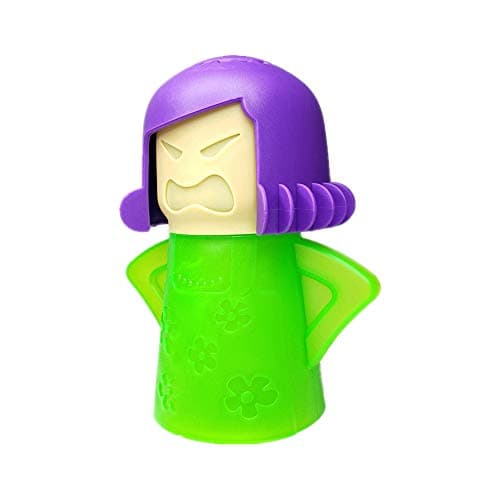 Aivwis Angry Mama Microwave Oven Steam Cleaner Angry Mom Microwave Cleaner Just Add Vinegar and Water Cut Cleaning Time by Half Green