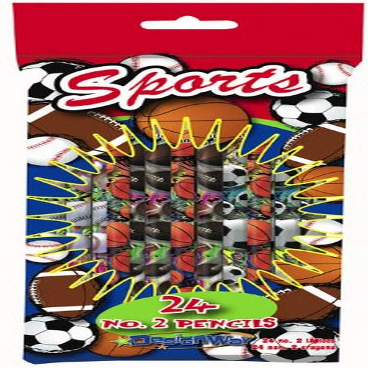 DesignWay Sports Pencils 24Pack