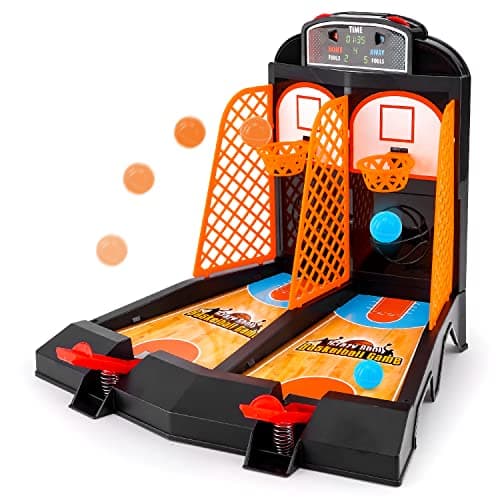 GOODLYSPORTS Mini Basketball Table Top Games for Kids and Adults Desktop Games Desk Toys for Office for Adults Basketball Gifts for Boys 812