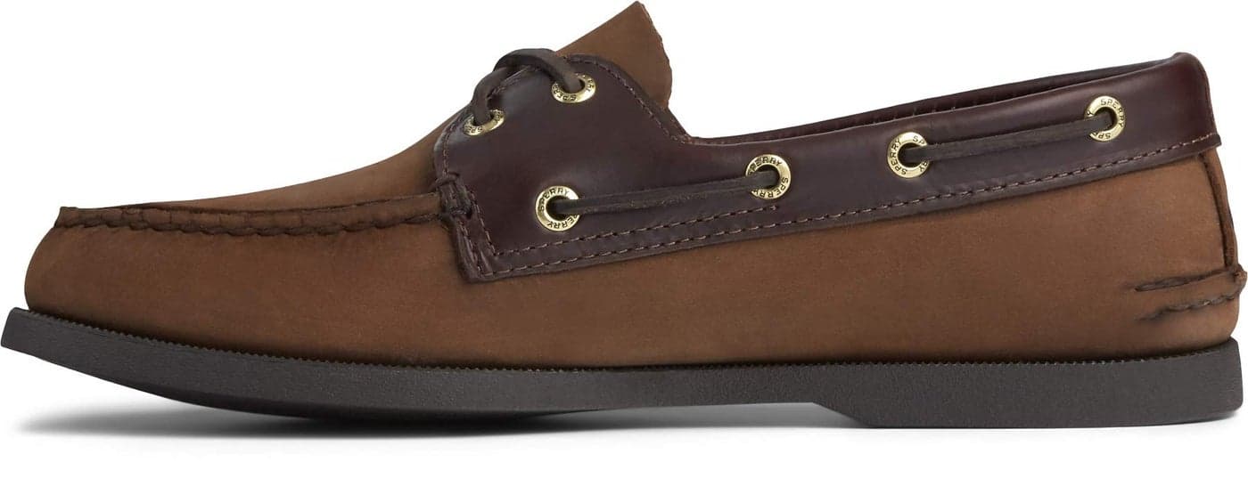 Sperry Mens Authentic Original 2Eye Boat Shoe Classic Brown 9 S US