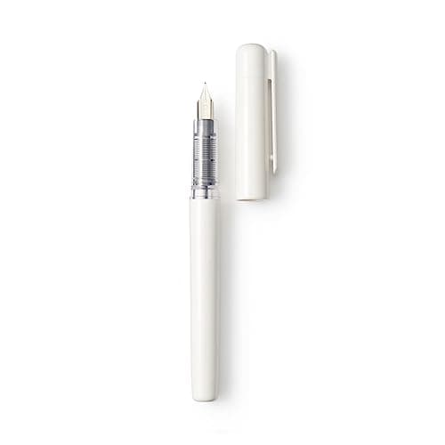 MUJI 44596883 Polycarbonate Fountain Pen, Black, 5.4 x 0.5 inches (138 x 12 mm)