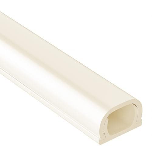 Yecaye 128in Wall Cord Hider for 1 Mini Wire, On-Wall Cord Cover Channel, Wire Concealer, Cable Cover Cable Management for Home Office, W0.5in H0.31in, Beige