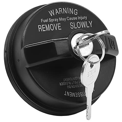 JEEFHO Locking Gas Cap Fuel Cap Compatible with Jeep Wrangler TJ JK Liberty Cherokee Grand Cherokee Commander Patriot Ram 1500 2500 Dodge Journey Caravan Avenger Replaces 05278655AB 5278655AB