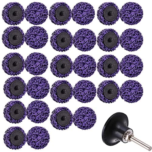 Mixiflor 31 Pcs 2" Quick Strip disc Paint Strip Discs Drill for Cleans Welds Rust Removal