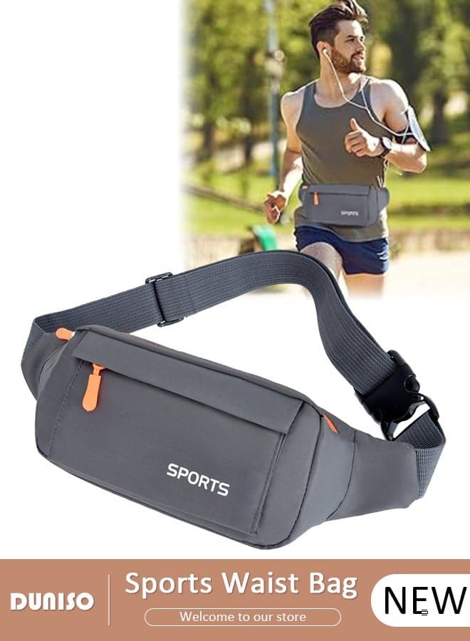 Waist Pack for Men Women, Crossbody Waist Bag Pack Belt Bag for Travel Walking Running Hiking Cycling, Pouch Hip Bum Bag Chest Bag with Adjustable Strap For Gym Fitness Workout Travel Work Commuting