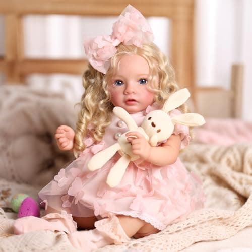 BABESIDE Reborn Baby Dolls Girl with Freckles 20 Inch Lifelike Newborn Real Life Realistic Doll Soft Vinyl and Cloth Body Baby Dolls with Toy Gift Box for Kids Age 3