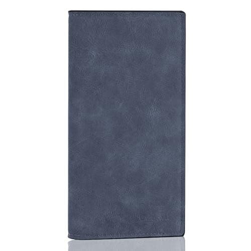 CASMONAL Premium Leather Checkbook Cover for Men and Women Checkbook Holder Wallet RFID Blocking
