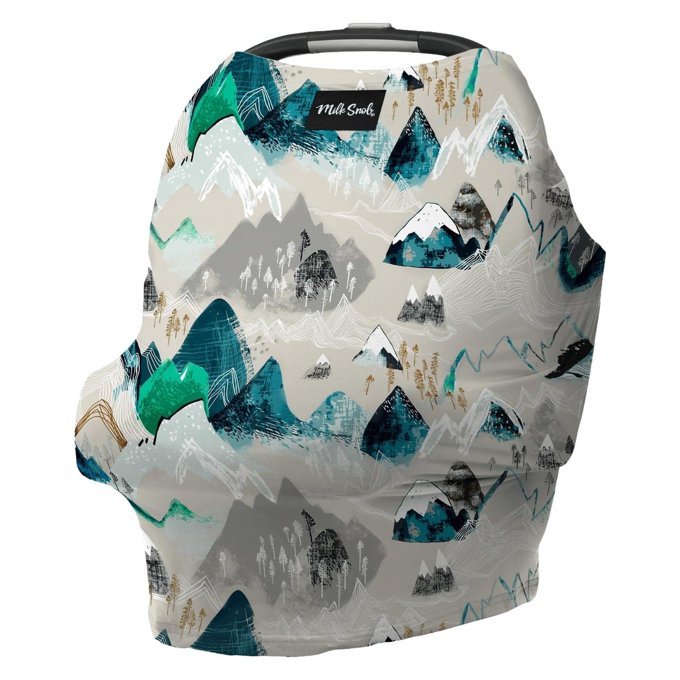 Milk Snob Original 5in1 Cover Added Privacy for Breastfeeding Baby Car Seat Carrier Stroller High Chair Shopping Cart Lounger Canopy Newborn Essentials Nursing Top Rocky Mountain