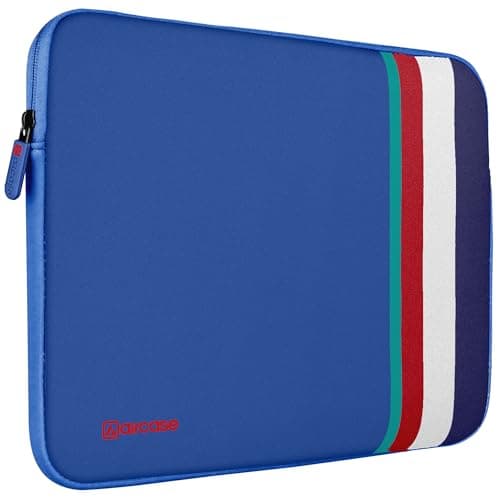 AirCase Protective Laptop Bag Sleeve fits Upto 13.3" Laptop/MacBook Pro/Air M1/M2, Wrinkle Free, Padded, Water Resistant Light Neoprene case Cover Pouch, for Men & Women,Royal Blue-6 Months Warranty
