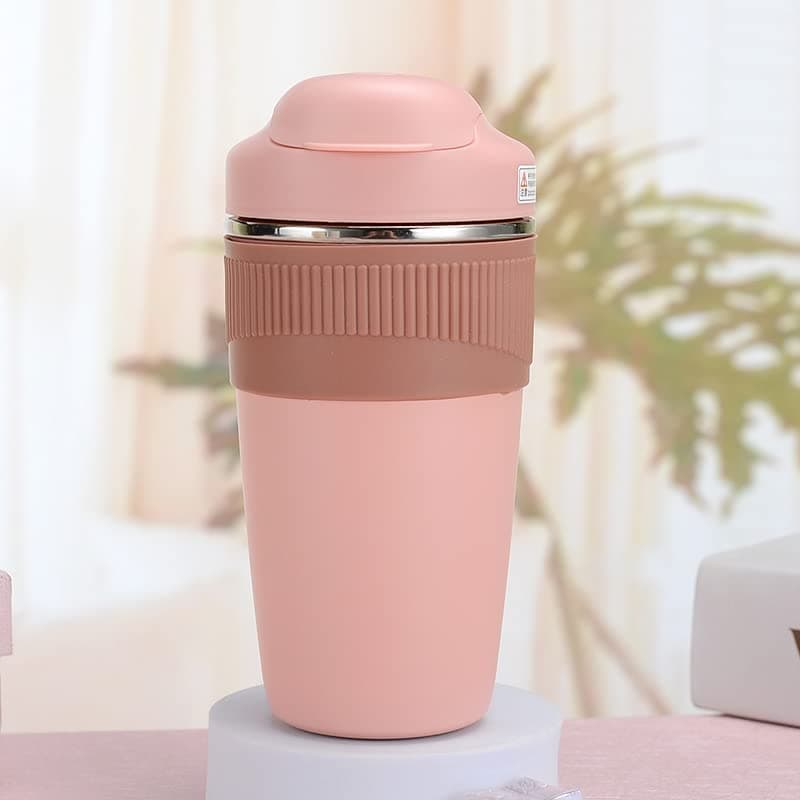 Wosta Travel Mug Insulated Coffee Cup with Leakproof LidVacuum Insulation Stainless Steel Reusable for Hot Cold CoffeeTea Thermal Mug with NonSlip Rough Powder 480 Ml