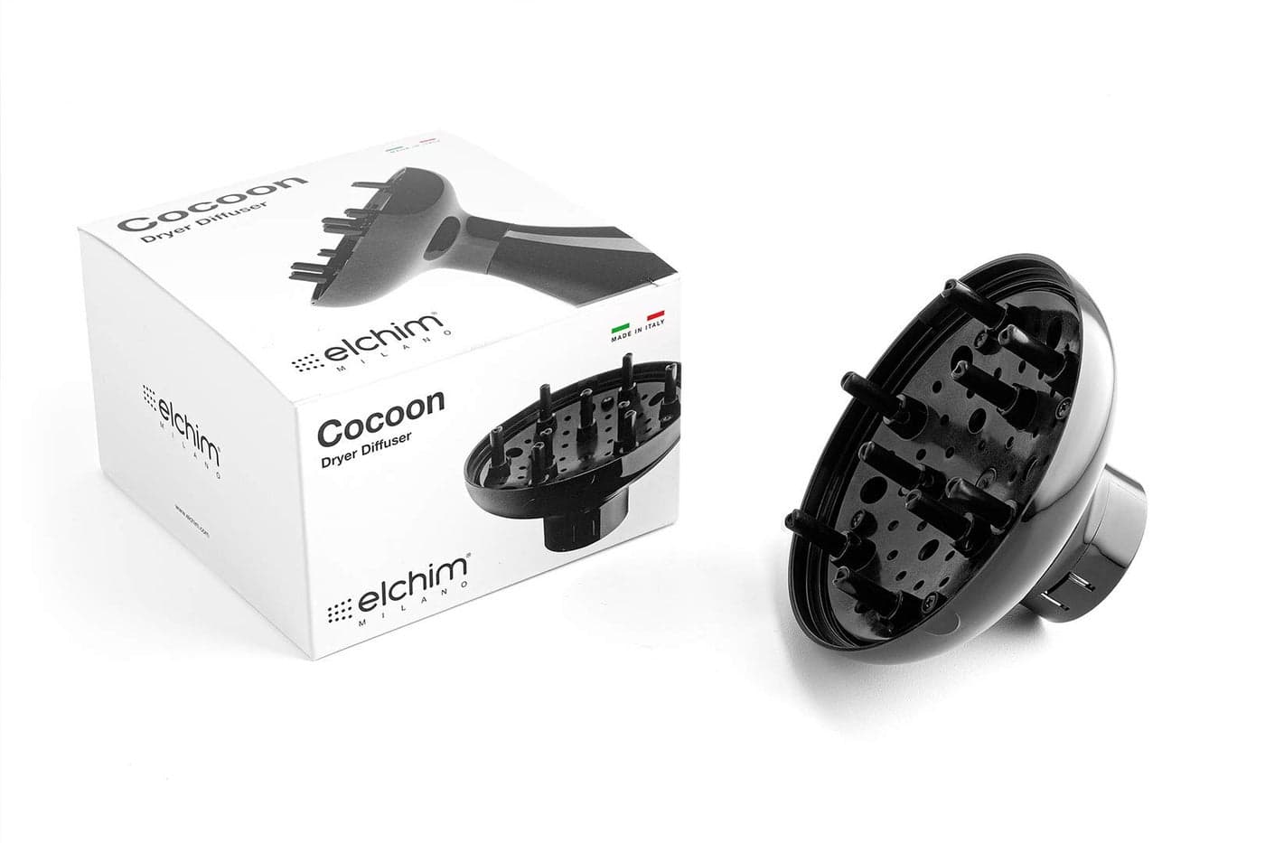 Elchim Cocoon 3900 Volumizing Hair Diffuser for Curls Compatible with 3900 Titanium Healthy Ionic Light Xlite RUN and ANEMOS Dryers