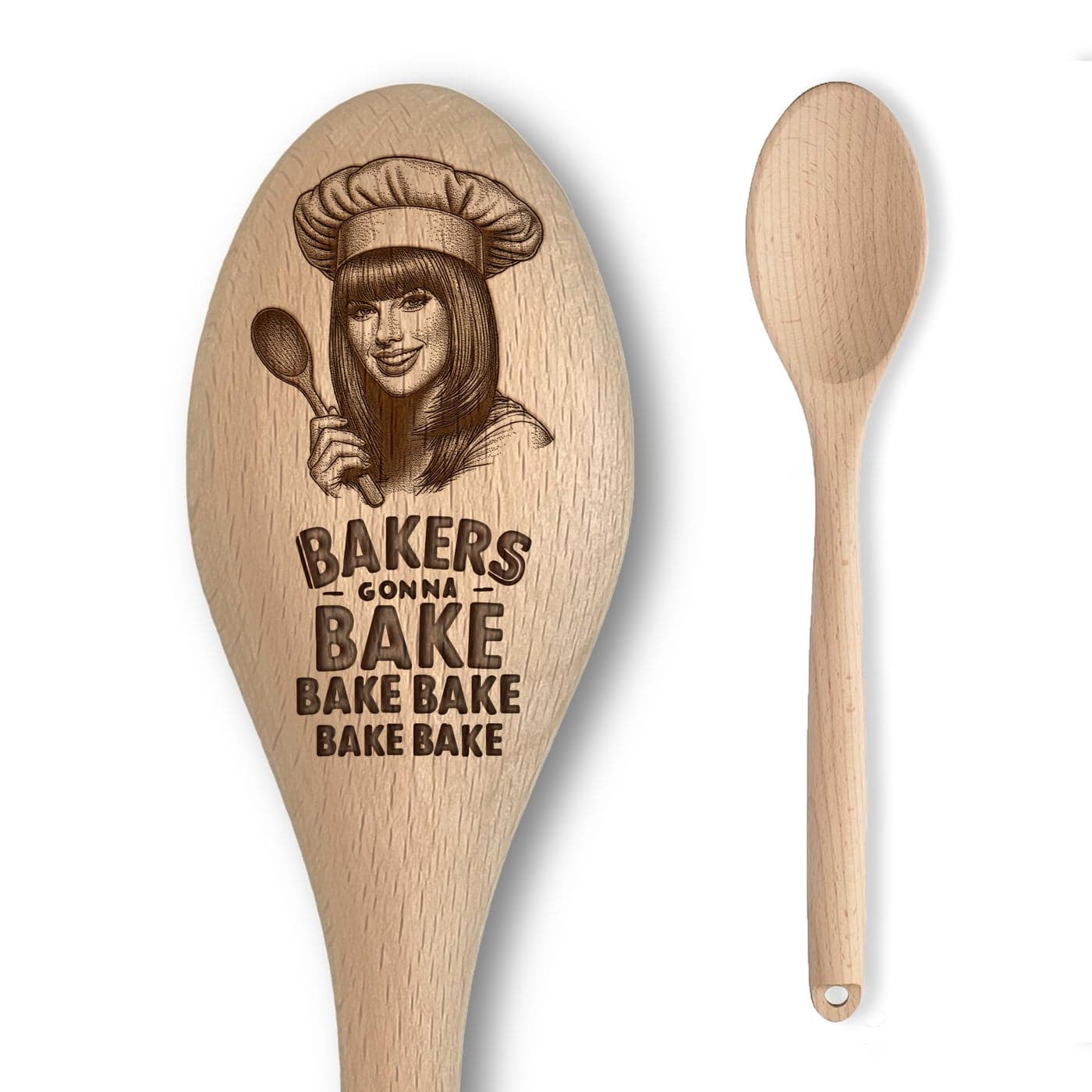 Swiftie Baking Party Gift Engraved Wooden Spoon Bakers Gonna Bake Decoration Fun Cooking Baking Gift for Girls Boys Novelty Collectible Merchandise Unofficial Fan Item