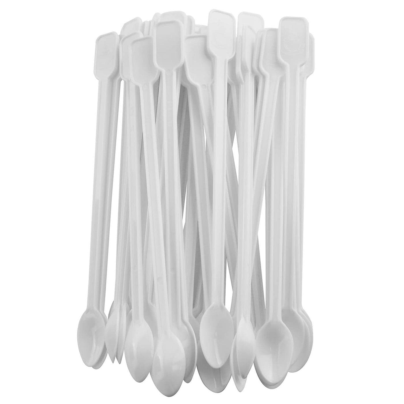 AXLIZER 200PCS Mini Plastic Coffee Blender Spoon Tea Stirrer