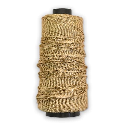 Embroiderymaterial 1 Mm Thin Metallic Zari Thread For Craft, Jewelry Making, Bracelet Making, Aari Work, Stitching & Embroidery (Light Gold, 274 Meters)