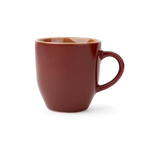 Shay Ceramic Coffee Mug, 1 Pc, 300ml, Burgundy | Tea Mug | Glossy Finish | Porcelain Coffee Cup | Ceramic Cup | Microwave Safe (Burgundy Milk Mug, 1 Pc)