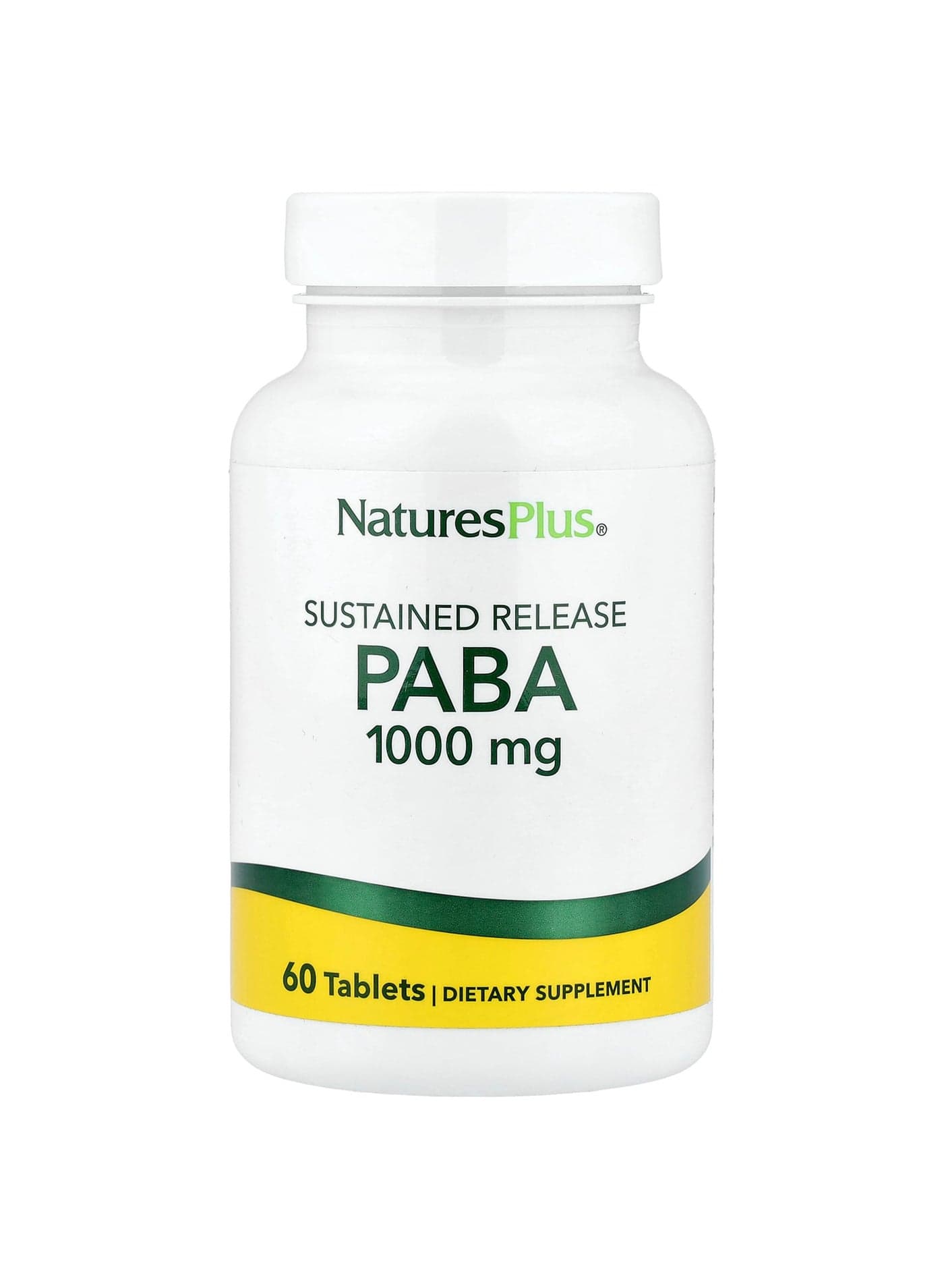 PABA, Sustained Release, 1,000 mg, 60 Tablets