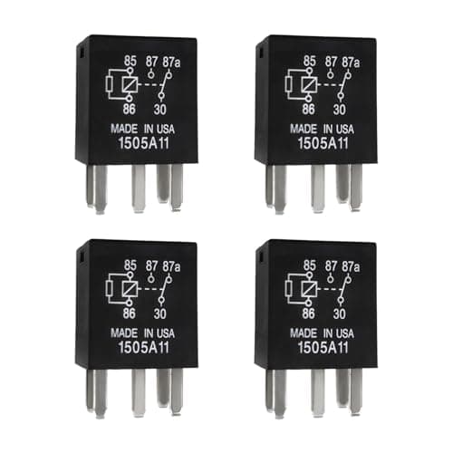 Sylvil 4 PCS Power Relay 5 Pin Multi Purpose Auto Fuel Pump G8VRH1C7TRDC12 Automotive High Performance Electrical System Electromechanical Replacement