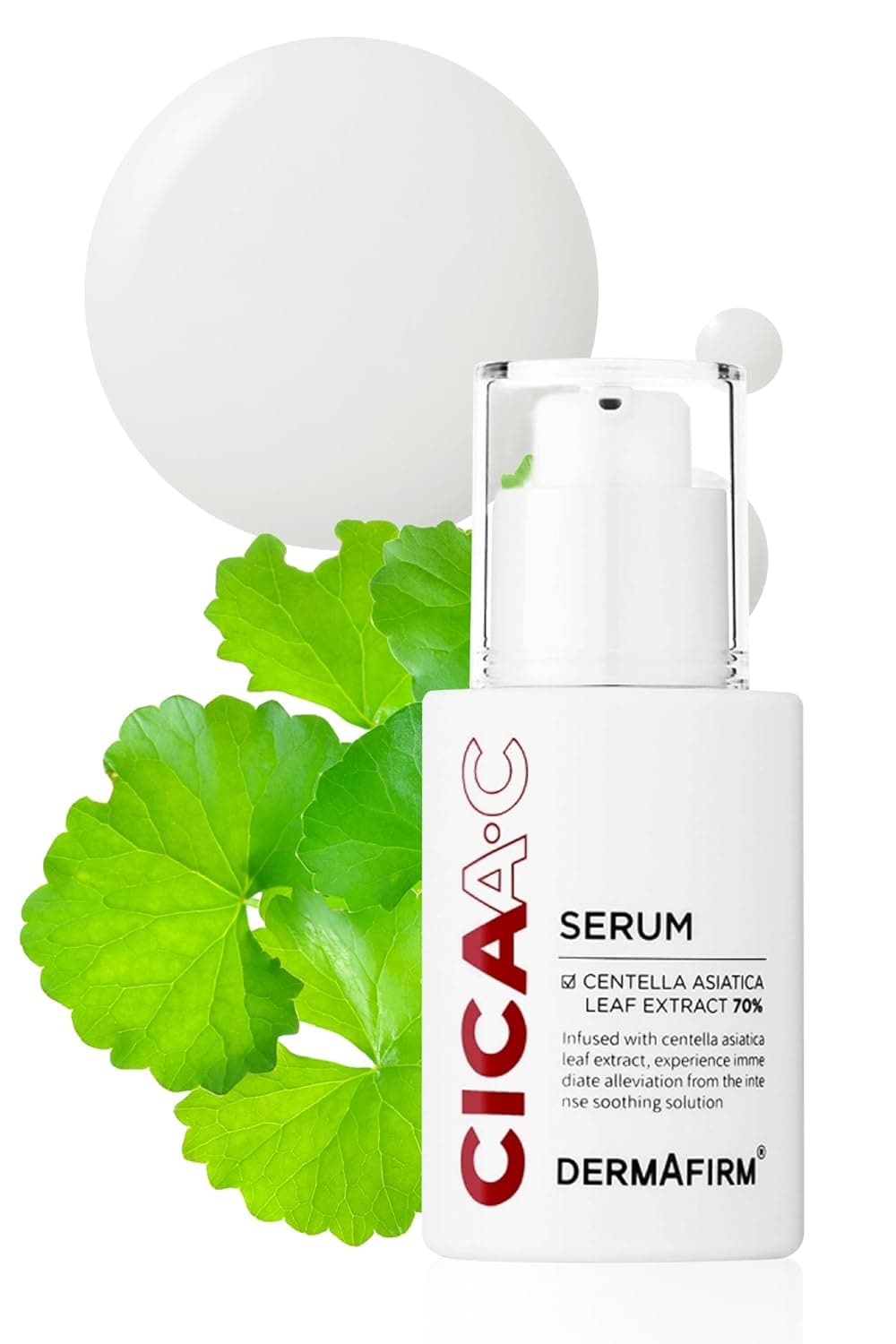 DERMAFIRM CICA AC Serum for AcneProne Skin Korean Facial Serum with Exosome Centella Asiatica Niacinamide Salicylic Acid Vitamin B3 Hydrating Calming 101 fl oz