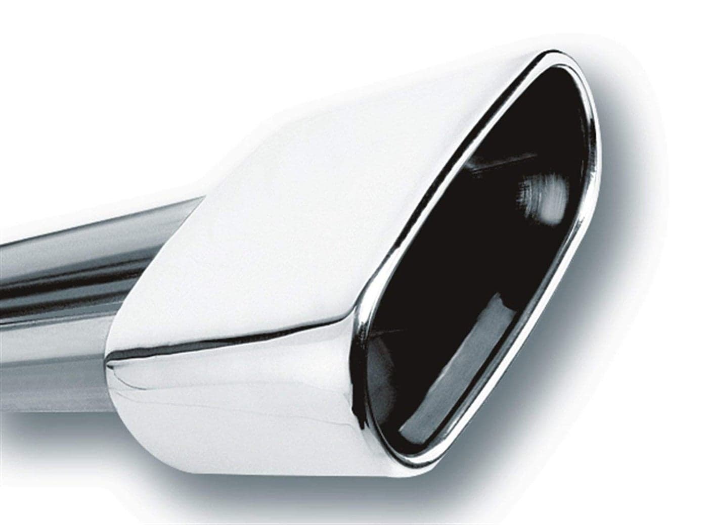 BORLA 20244 Exhaust Tip 25 Inlet 669 x 3 Single Rectangle RolledEdge AngleCut Outlet 563 Long Exhaust Tip Weld On Mounting Method