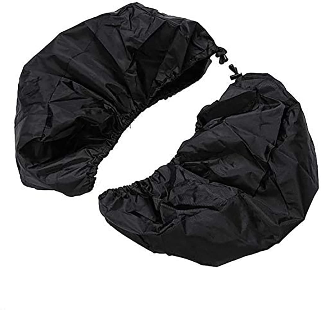 WOWTK Waterproof Saddlebag Speaker Audio Lid BrasLid Covers fits for Harley Touring Electra Glide Road Glide Street Glide Road King models 19942025Black