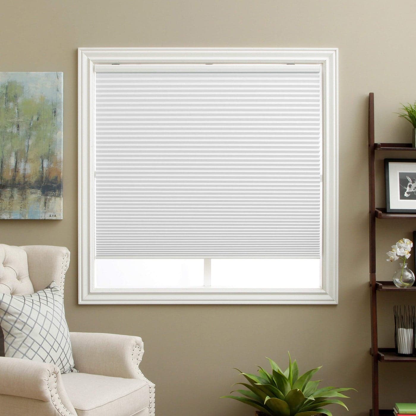 Cordless Cellular Shades Blackout Window Blind WhiteBlackout 35 W x 38 H
