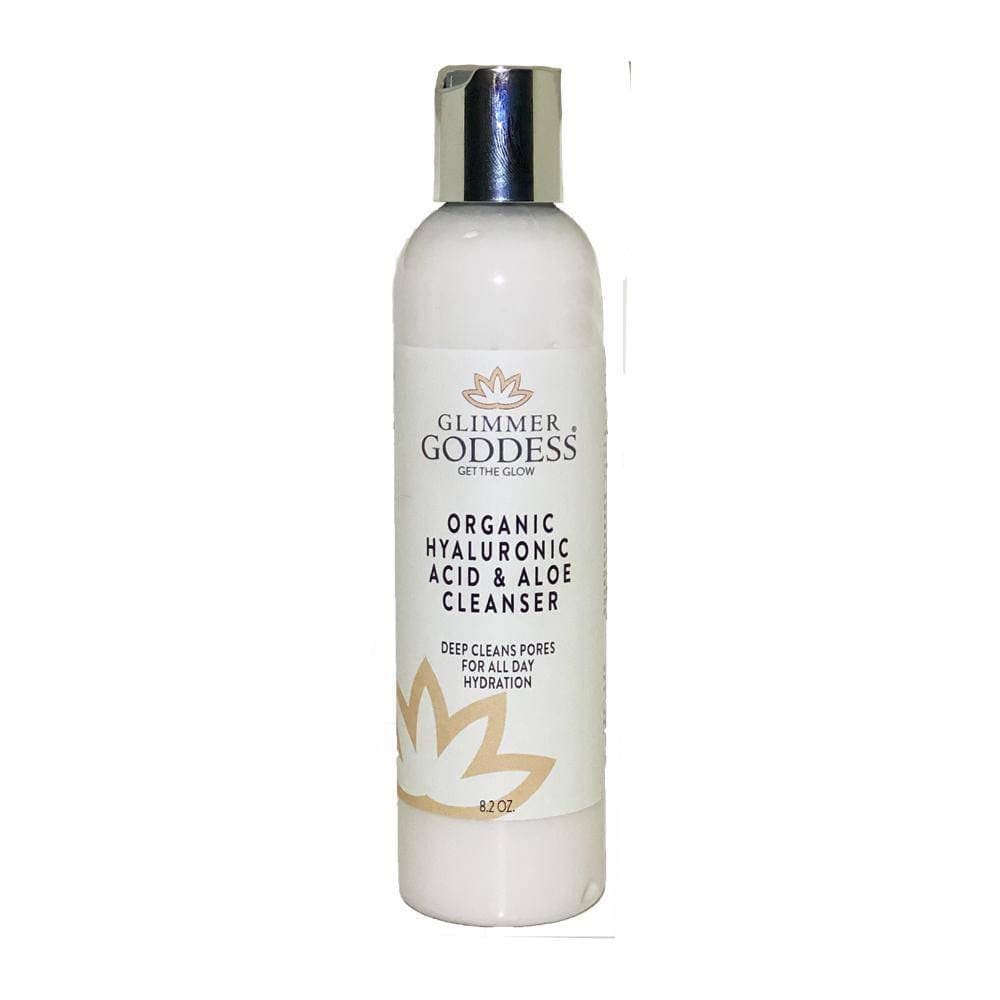 GLIMMER GODDESS Organic Exfoliating AntiAging Face Cleanser Micro Jojoba Pearls 8 oz