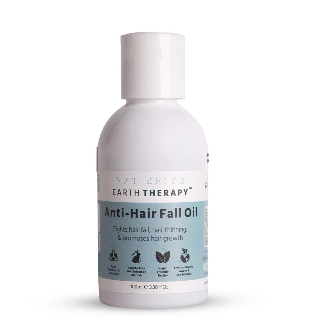 EARTH THERAPY ANTI HAIRFALL OIL 10in1 AntiHair Fall Hair Oil Mineral OilFree SiliconFree Natural Fragrance 100ml