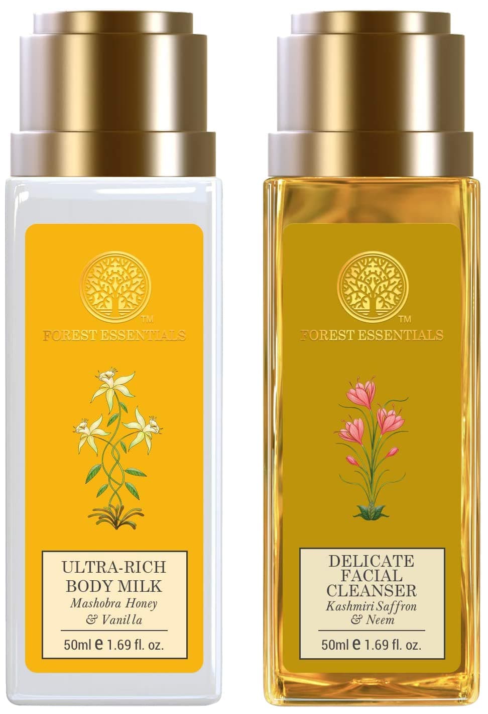 Forest Essentials Delicate Facial Cleanser Kashmiri Saffron Neem