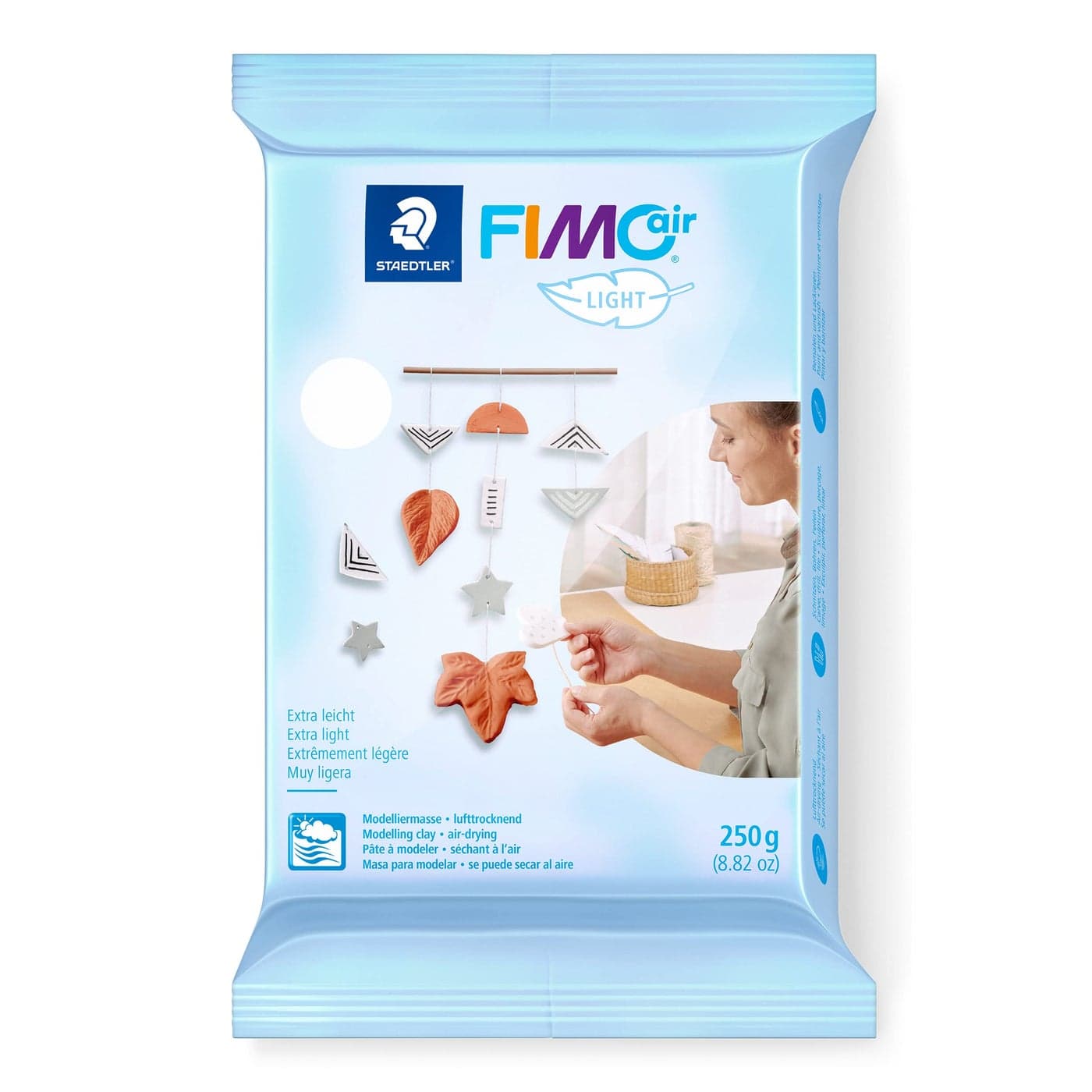 STAEDTLER 81310 FIMOair Light ExtraLight Air Drying Modelling Clay 250g White Pack of 1