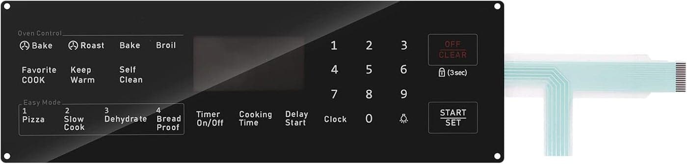 Briidea DG3400027B Membrane Switch Touchpad Replacement Compatible with Samsung Range Oven NX58H5600SS NX58J5600SG NX58F5700WS NX58M5600SB