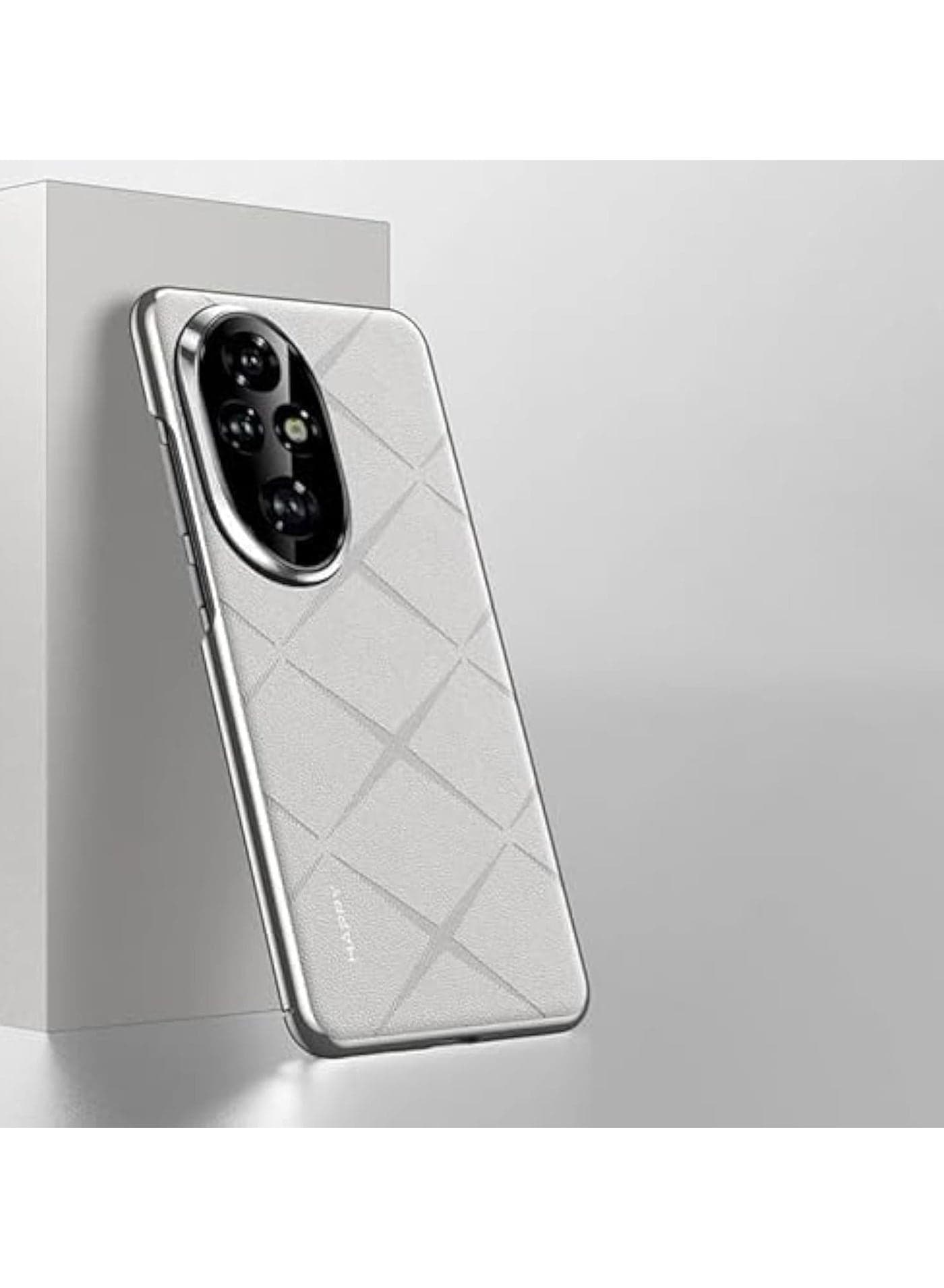 Case Compatible with Luxury Plain Leather Honor 200 Pro, Camera Lens Protection, Anti Shock and Anti Drop Case for Hard Slim Good Texture Cover with Honor 200 Pro