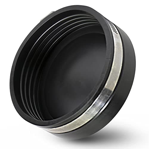 Supply Giant 3982 Flexible PVC Pipe Cap with Stainless Steel Clamps,6.6" Inner Diameter for 6" Nominal Pipe, Black