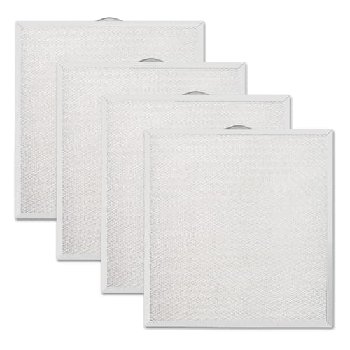 99010316 Range Hood Filter 11 1/4" x 11 3/4" x 3/8" Compatible with Broan Nutone S99010316 WA65AF BPQTAF NTK7450000 990721400 990721400A Kenmore Sears QT20000 Series, Aluminum Grease Filter (4 Pack)