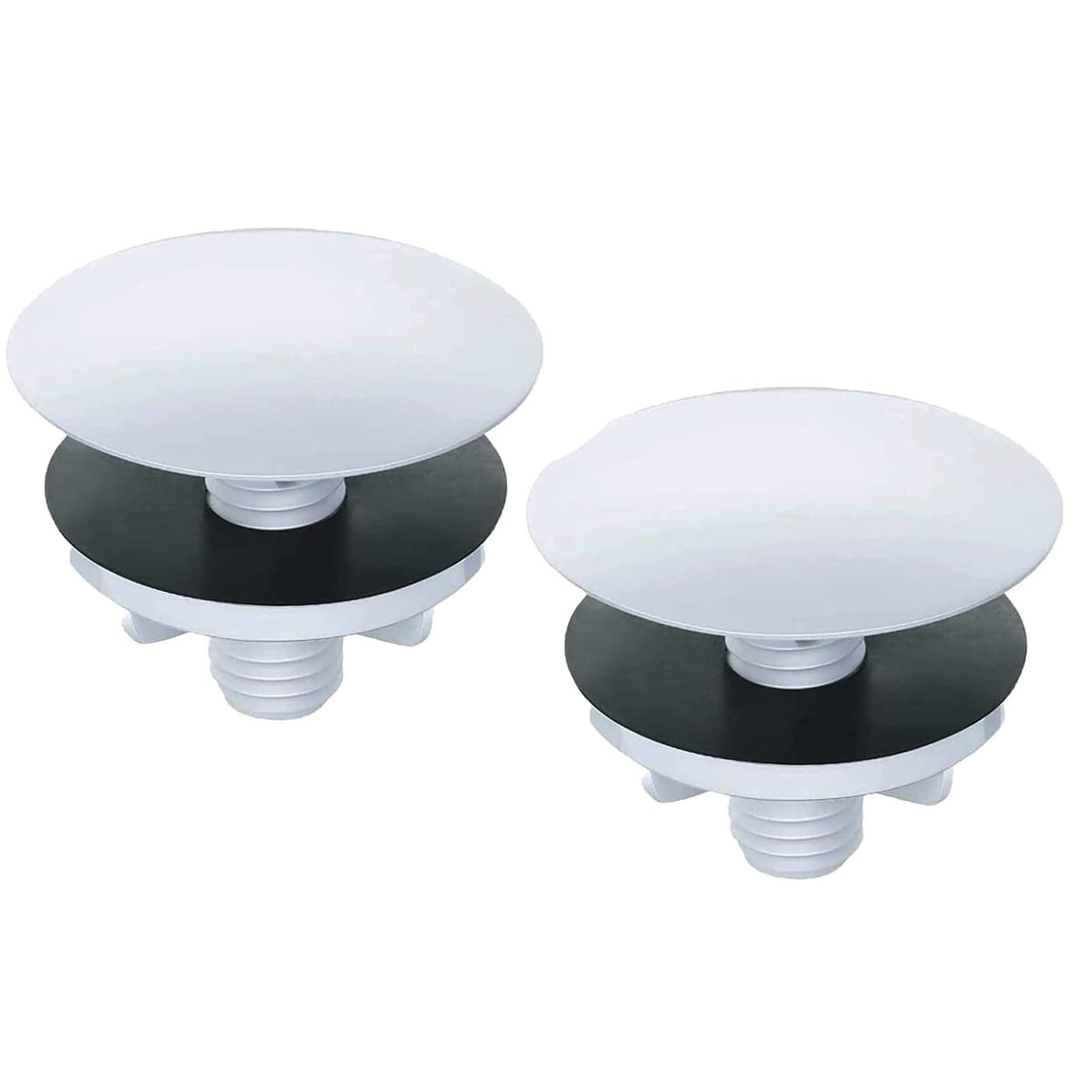 2 Pack Kitchen Sink Hole Cover Faucet Hole Cover Kitchen Sink Tap Hole Plate Stopper Cover Blanking Metal Stainless Steel Plug White