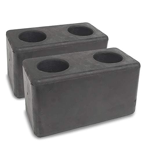 2X Buffers USA Molded Rubber Bumper Dock Buffer 6x3x3 for Chassis/Trailers/Truck/Flatbed/Reefer with Steel Washer (4502-1276)