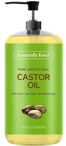 Essentially KateS Castor Oil 169 Fl Oz 100 Pure and Natural Cold Pressed and HexaneFree Hair Care Skin Care and Body Care