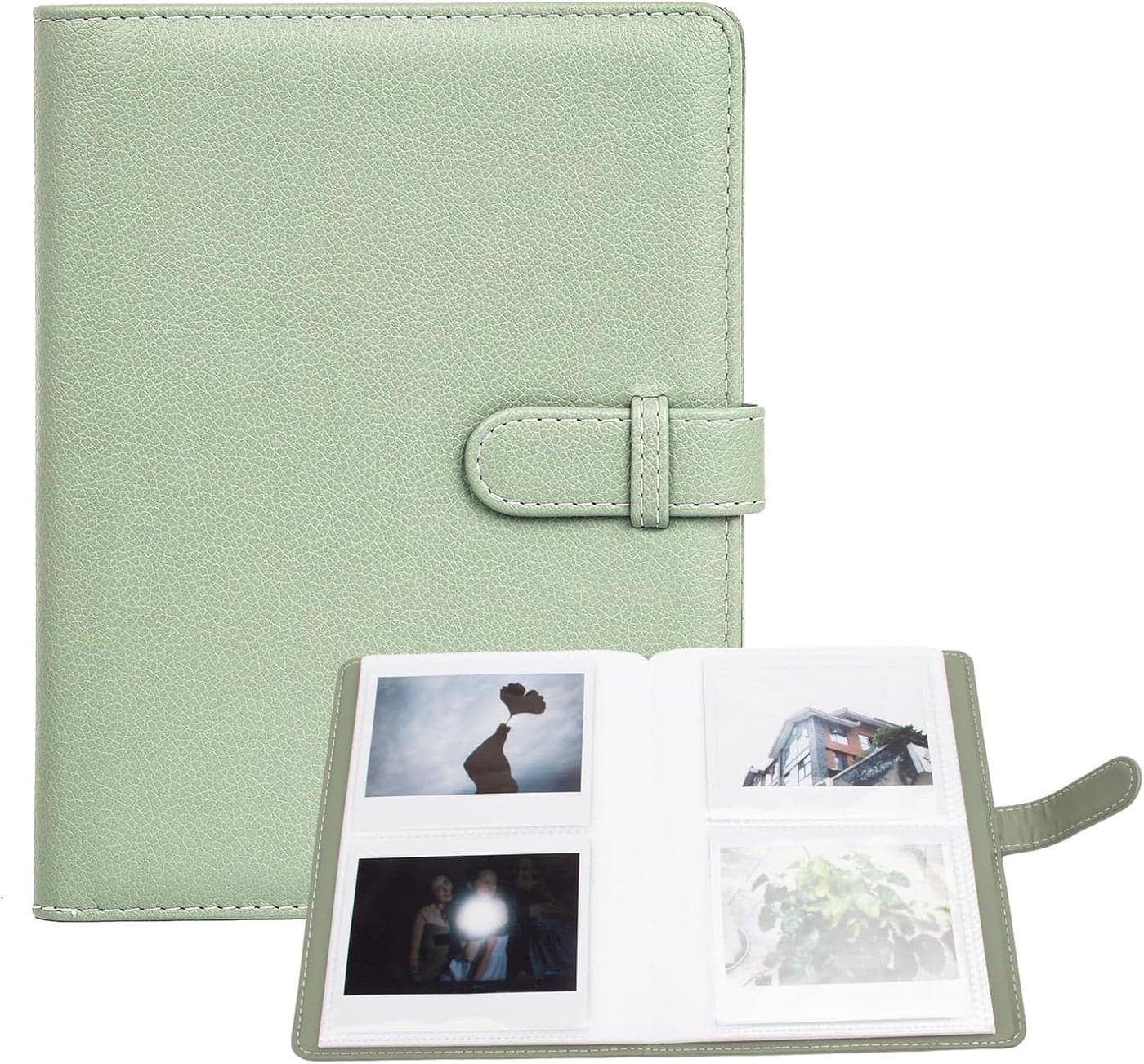 Rieibi Photo Album for Fujifilm Instax Wide210Wide300Wide400 Camera 34x43 Inch Wide Film 80 Pockets PU Leather Photo Frame for Instax Wide 400 Album Album for Instax Wide series