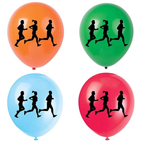 Running Latex Balloons 12inch 16pcs Run Track Birthday Party Decorations Supplies