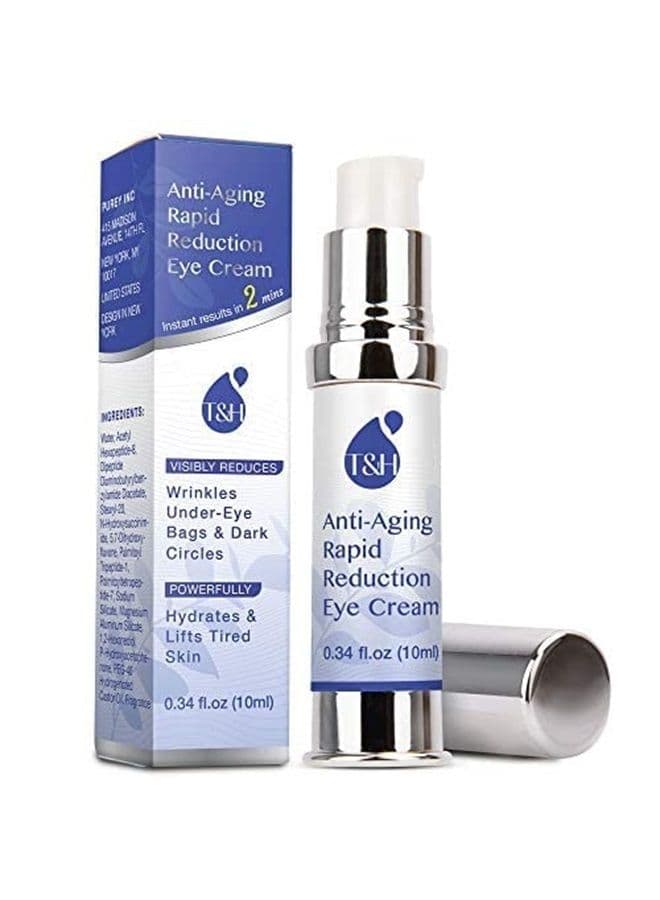 Anti-Aging Rapid Reduction Under-Eye Cream, Visibly and Instantly Reduces Wrinkles, Dark Circles and Eye Bags in 120 Seconds, Hydrates & Lifts Skin Rapid (0.34 fl.oz)