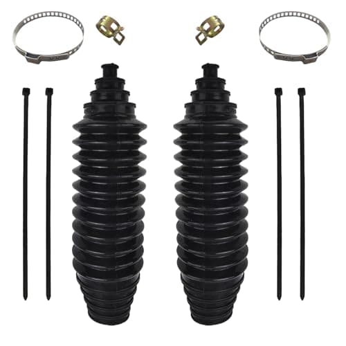 YAOKE Universal Silicone Bellows w/Locking C-Clamps Rack and Pinion Steering Boot Pinion Boot Tie Rod Boots