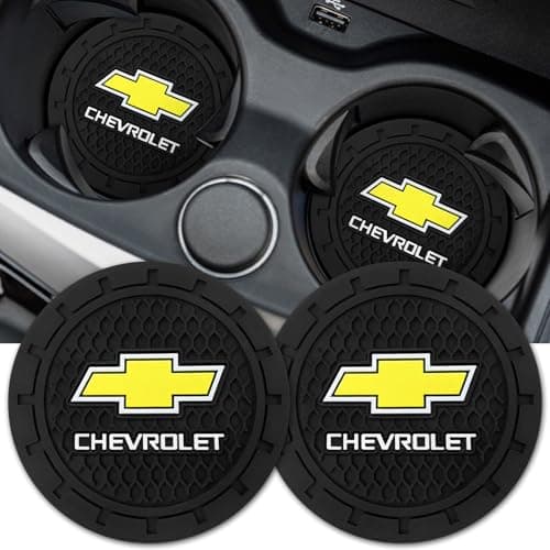 Car Cup Holder Coaster for Chevrolet,Silicone Cupholder Coaster,Car Interior Accessories,2.76 Inch 2 Pieces Black